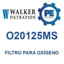 Walker Filtration O20125MS - Walker O20125MS Filtro para servicio de oxígeno serie Alpha
