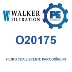 Walker Filtration O20175 - Walker O20175 Filtro coalescente para servicio de oxígeno serie Alpha