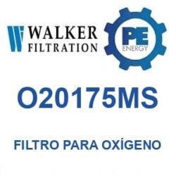 Walker Filtration O20175MS - Walker O20175MS Filtro para servicio de oxígeno serie Alpha
