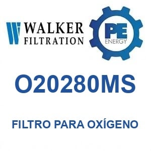 Walker Filtration O20280MS - Walker O20280MS Filtro para servicio de oxígeno serie Alpha