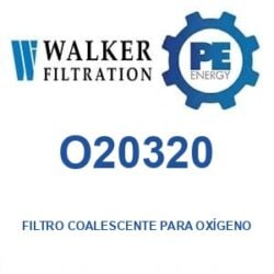 Walker Filtration O20320 - Walker O20320 Filtro coalescente para servicio de oxígeno serie Alpha
