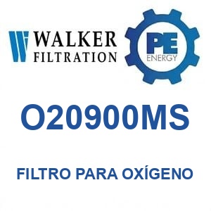 Walker Filtration O20900MS - Walker O20900MS Filtro para servicio de oxígeno serie Alpha