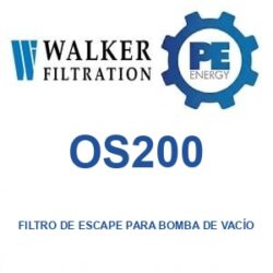 Walker Filtration OS200 - Walker OS200 Filtro de escape para bomba de vacío