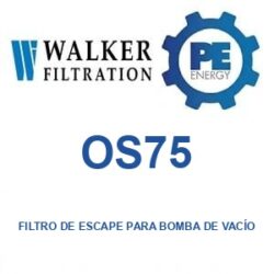 Walker Filtration OS75 - Walker OS75 Filtro de escape para bomba de vacío
