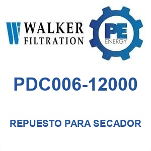 Walker Filtration PDC006-12000 - Walker PDC006-12000 Repuesto para secador de aire serie PROSFD