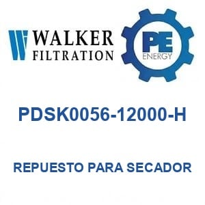 Walker Filtration PDSK0056-12000-H - Walker PDSK0056-12000-H Repuesto para secador de aire serie PROSFD