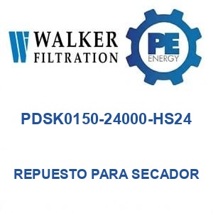 Walker Filtration PDSK0150-24000-HS24 - Walker PDSK0150-24000-HS24 Repuesto para secador de aire serie PROSFD