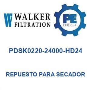 Walker Filtration PDSK0220-24000-HD24 - Walker PDSK0220-24000-HD24 Repuesto para secador de aire serie PROSFD