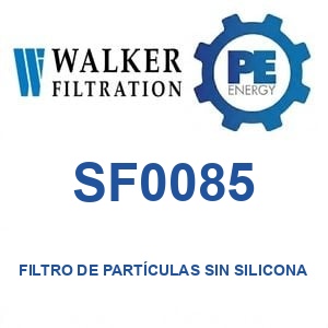 Walker Filtration SF0085 - Walker SF0085 Filtro de partículas libre de silicona serie Alpha
