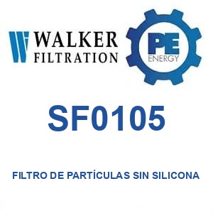 Walker Filtration SF0105 - Walker SF0105 Filtro de partículas libre de silicona serie Alpha