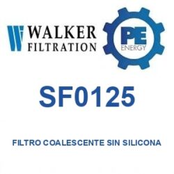 Walker Filtration SF0125 - Walker SF0125 Filtro coalescente libre de silicona serie Alpha