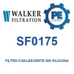 Walker Filtration SF0175 - Walker SF0175 Filtro coalescente libre de silicona serie Alpha