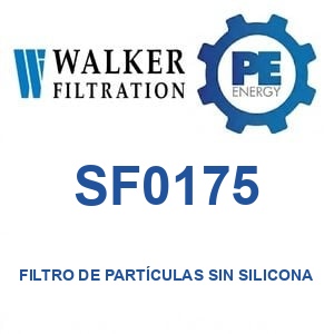 Walker Filtration SF0175 - Walker SF0175 Filtro de partículas libre de silicona serie Alpha
