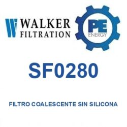 Walker Filtration SF0280 - Walker SF0280 Filtro coalescente libre de silicona serie Alpha
