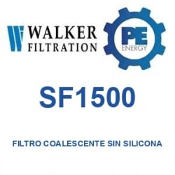 Walker Filtration SF1500 - Walker SF1500 Filtro coalescente libre de silicona serie Alpha