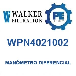 Walker Filtration WPN4021002 - Walker WPN4021002 Manómetro de presión diferencial serie Alpha