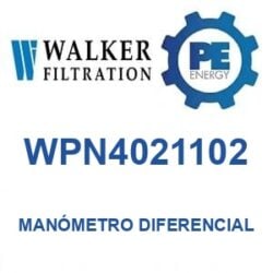 Walker Filtration WPN4021102 - Walker WPN4021102 Manómetro de presión diferencial serie Alpha