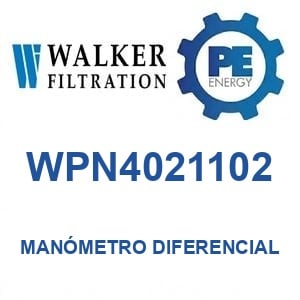 Walker Filtration WPN4021102 - Walker WPN4021102 Manómetro de presión diferencial serie Alpha